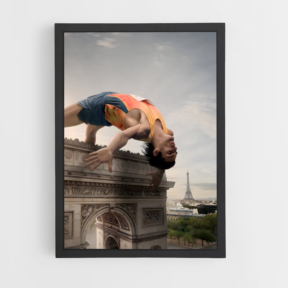 Poster Équilibre Envolé – affiche Athlétisme (vue 2)